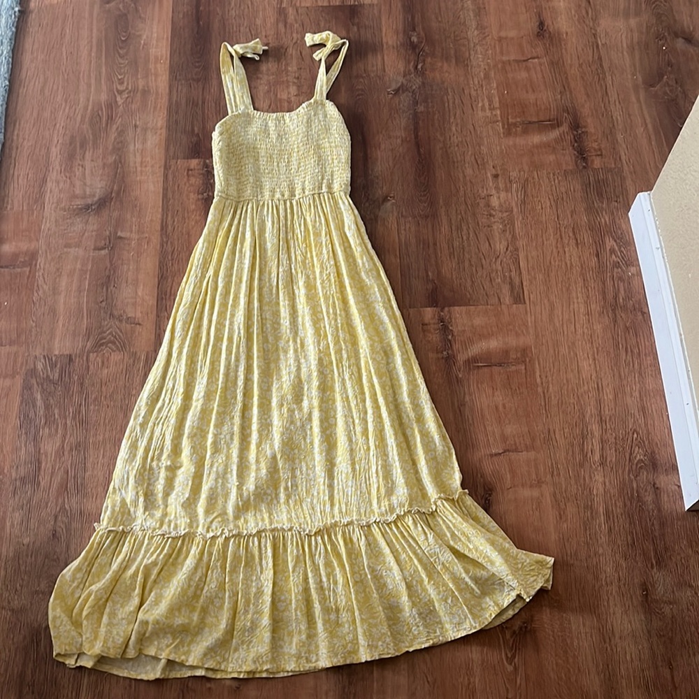 Flowy, floral detailing dress
